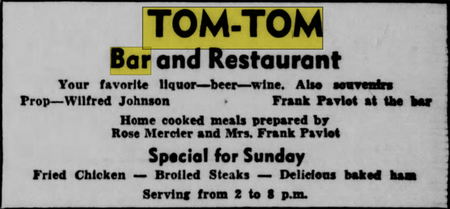 Lindas Bread Box (Tom-Tom Bar) - June 1949 Ad